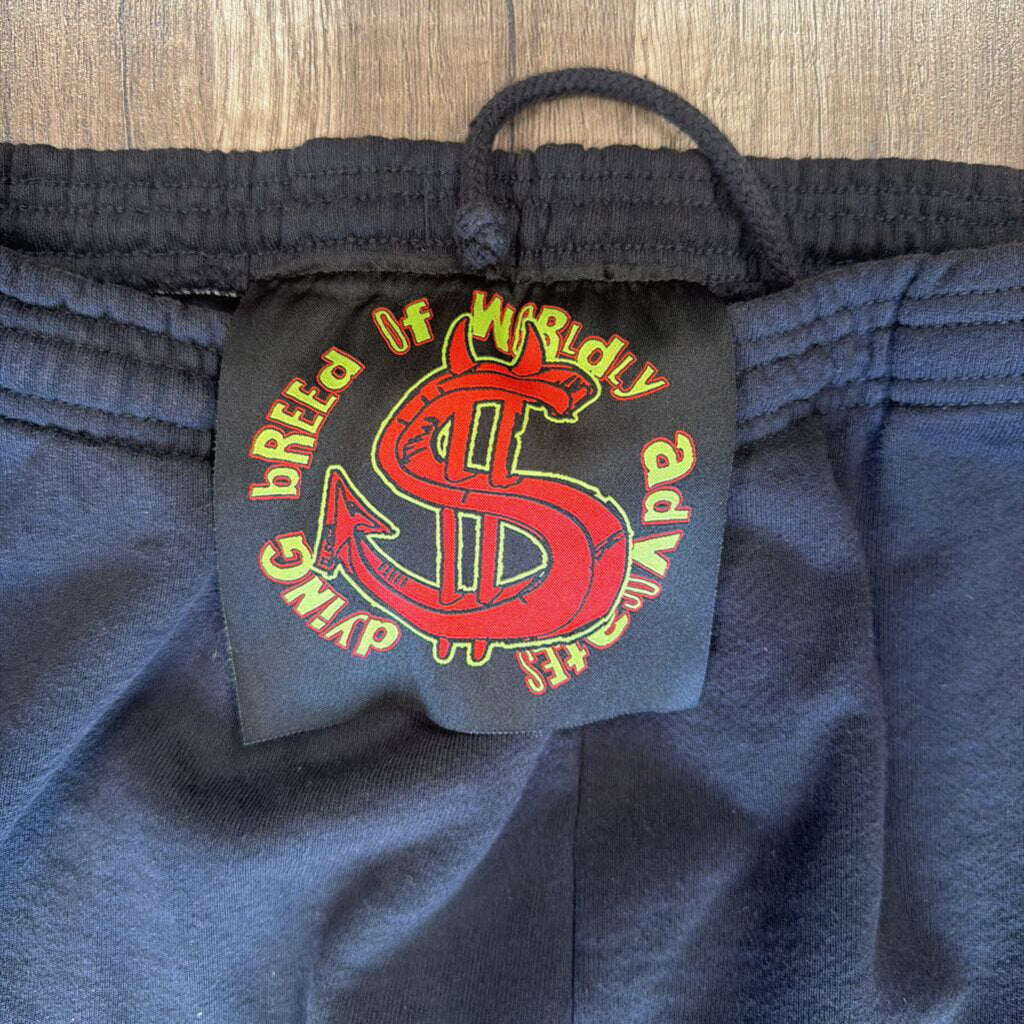 Saints Flame Sweatpants Black