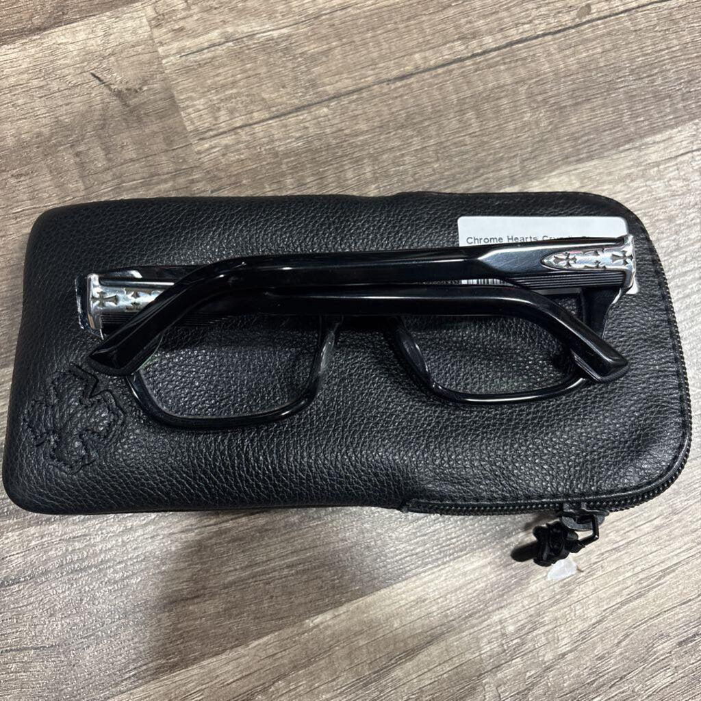 Chrome Hearts Crypdic Black Silver Glasses
