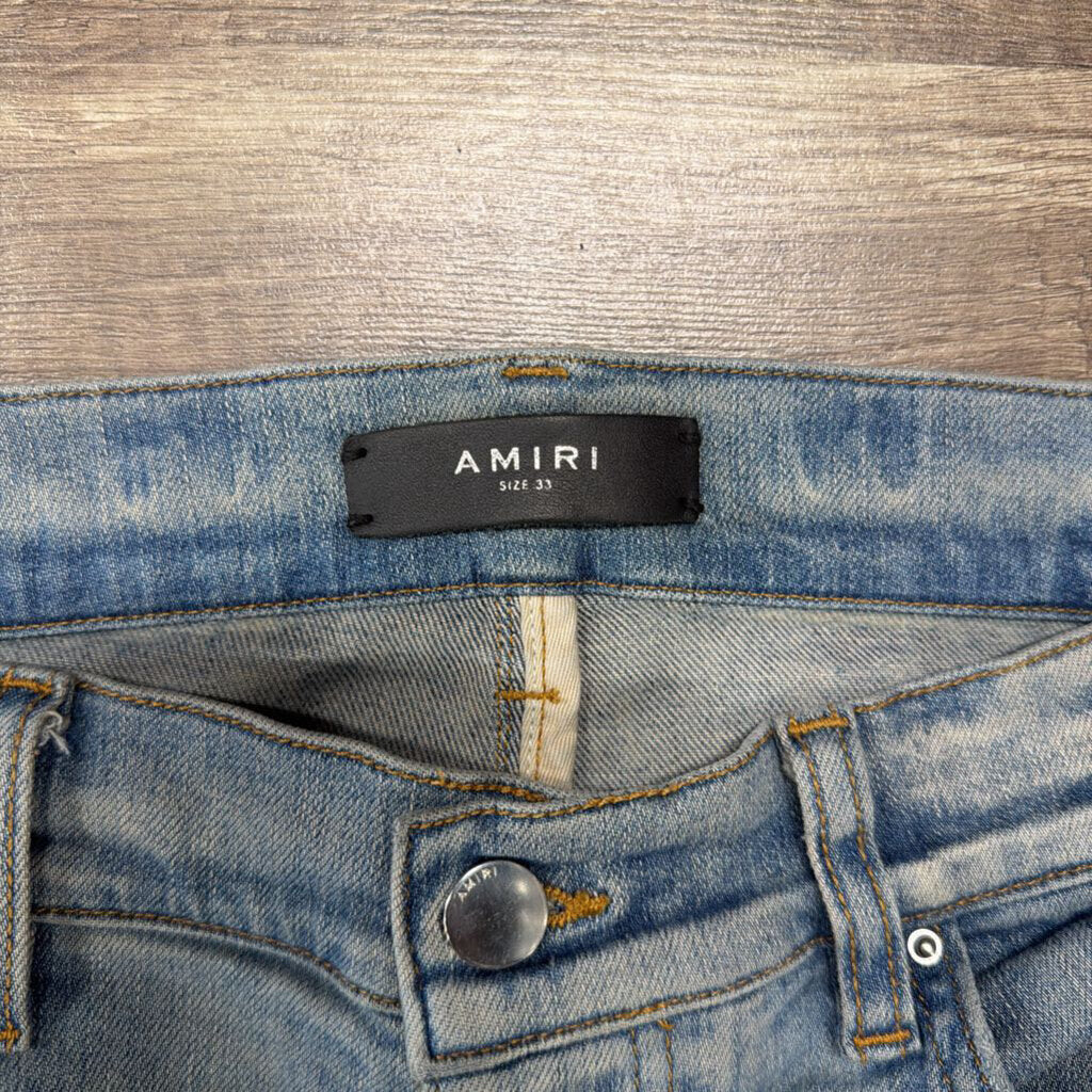 Amiri Mx-1 Jean Flannel Red Blue