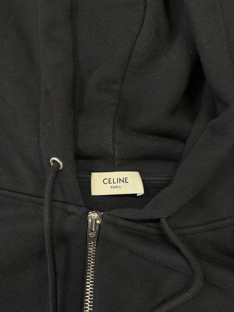 Celine Zip Hoodie Black