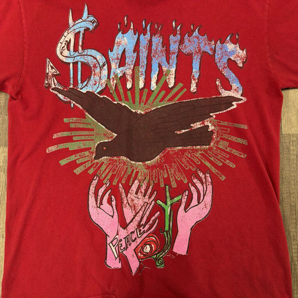 Saints Red Peace Shirt