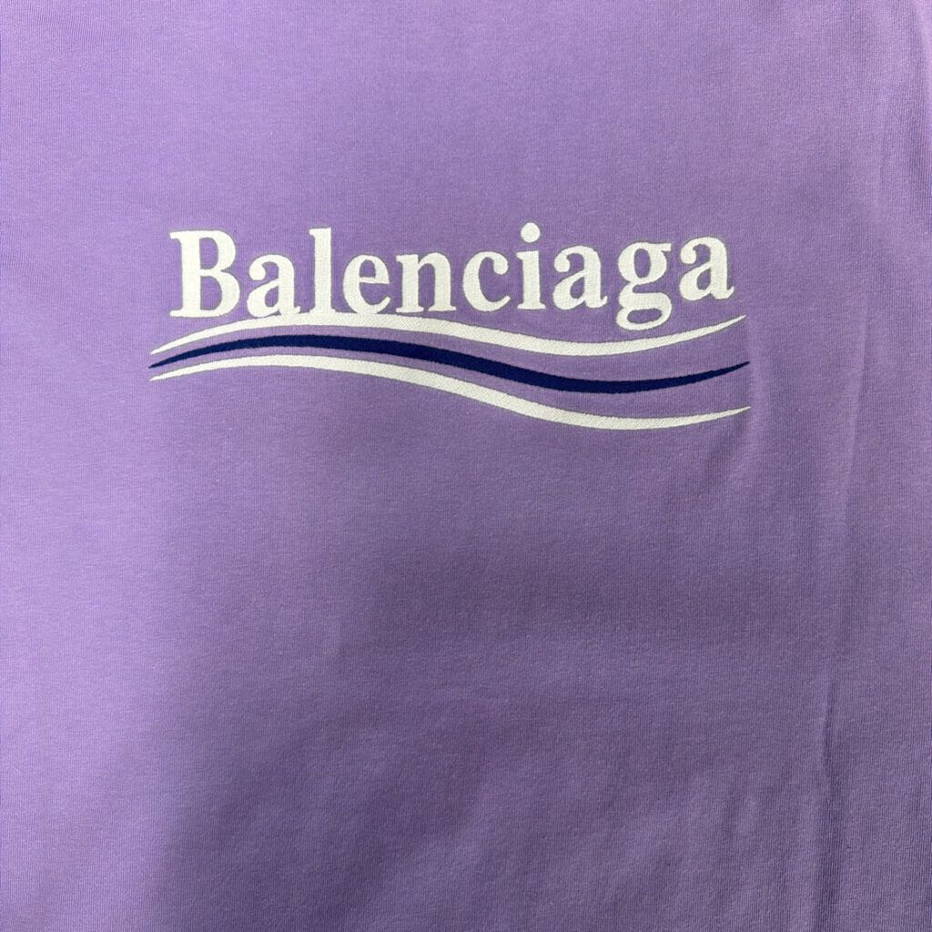 Balenciaga campaign shirt purple