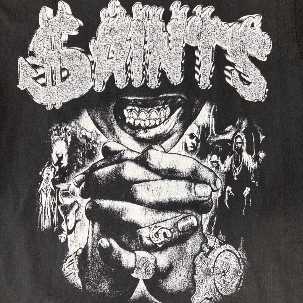 Saints Blinged Out Shirt Grey