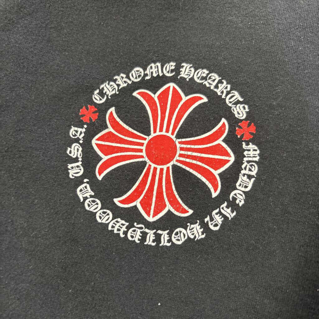 Chrome hearts red dagger pull over hoodie