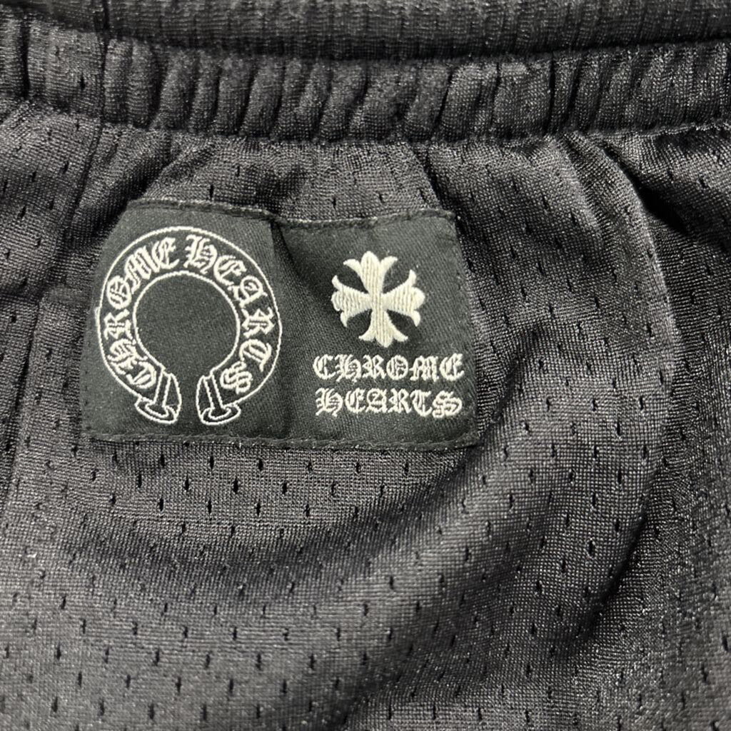 Chrome hearts mesh "CH" logo shorts black