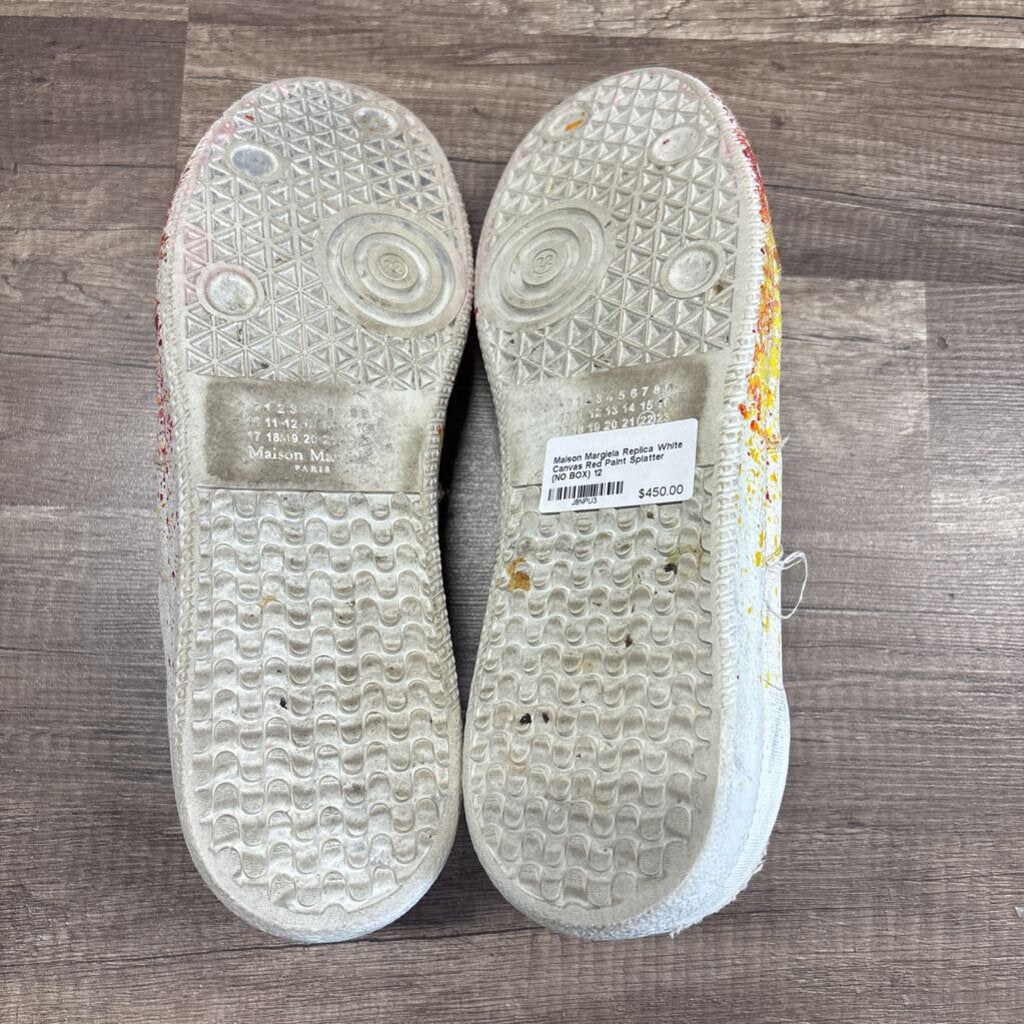 Maison Margiela Replica White Canvas Red Paint Splatter (NO BOX)