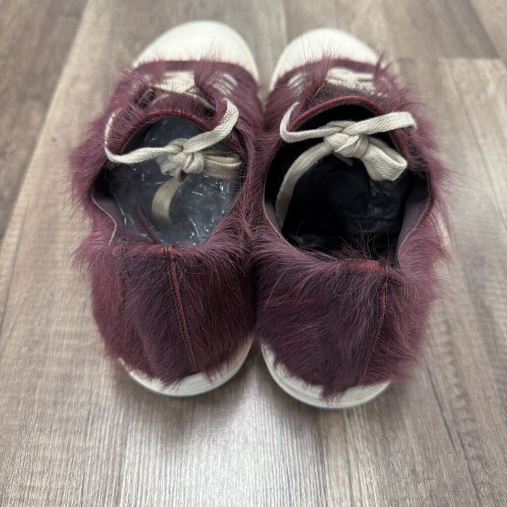 rick owens ramone burgundy fur (no box)