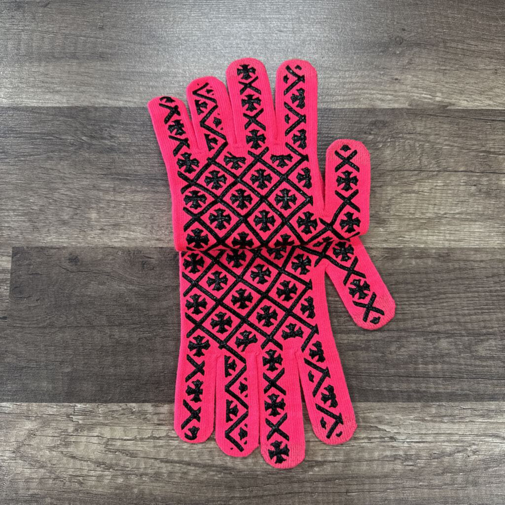 Chrome Hearts Pink Gloves