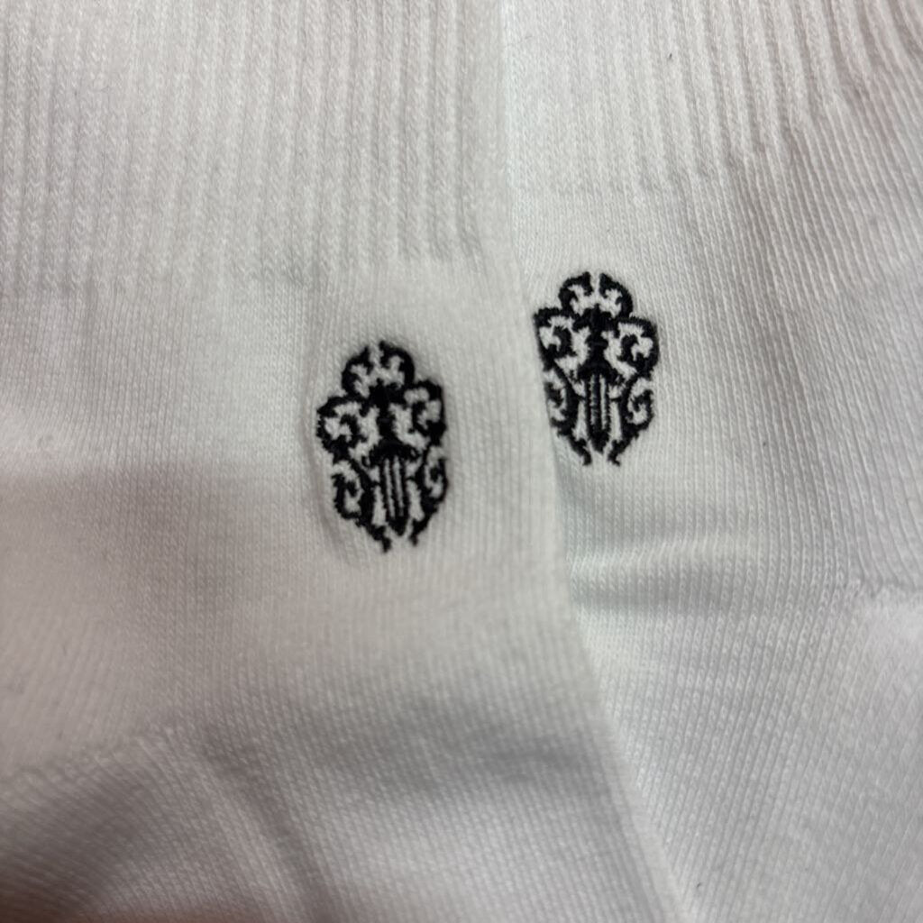 Chrome Hearts White Yellow Stripe Socks
