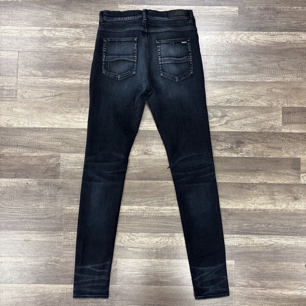 Amiri jean mx1 black green patch