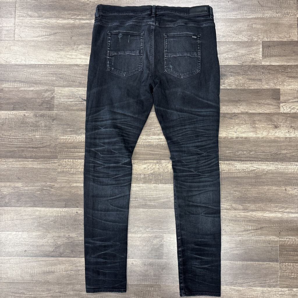 Amiri jean black thrasher black sparkle
