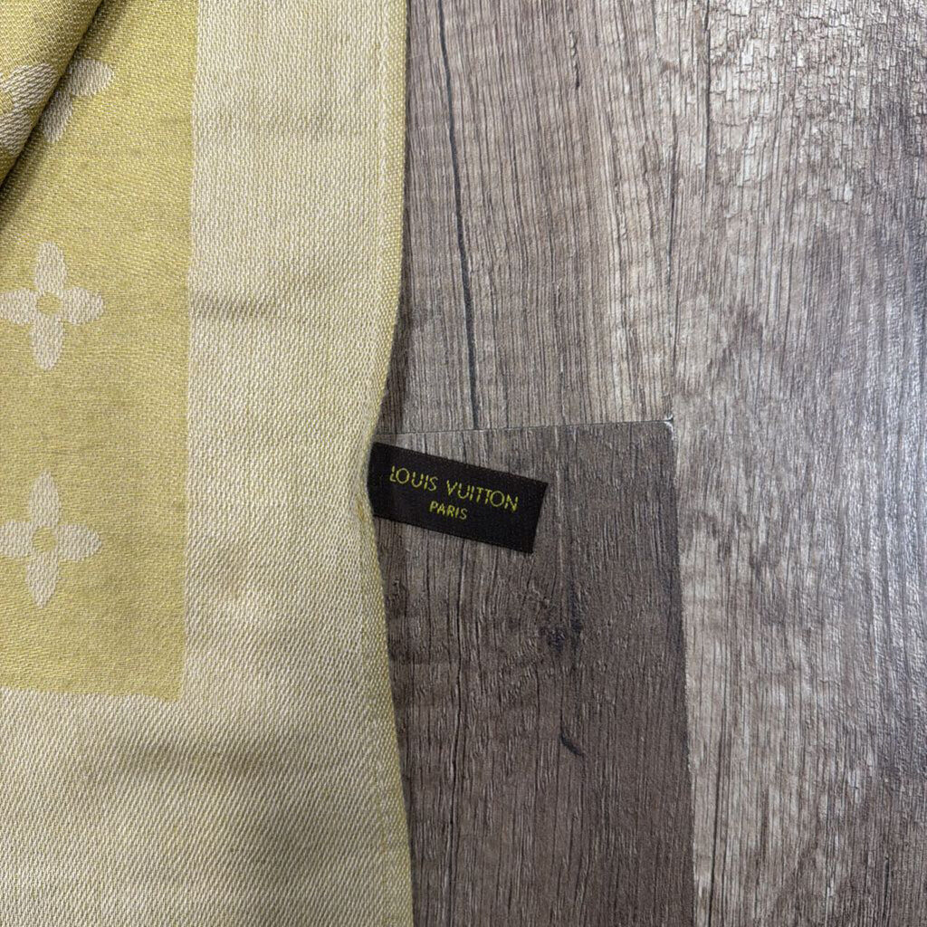 Louis Vuitton Beige Monogram Scarf