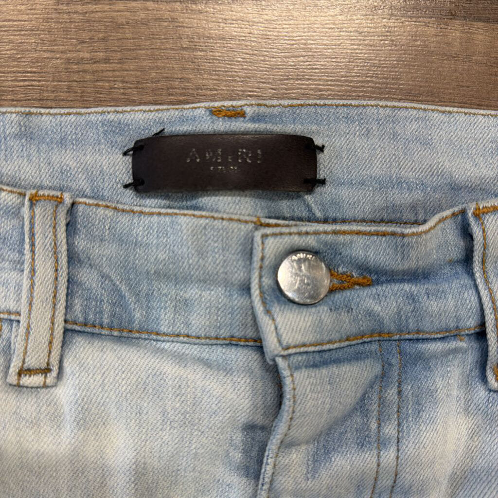 Amiri jean MX 1 black white patch