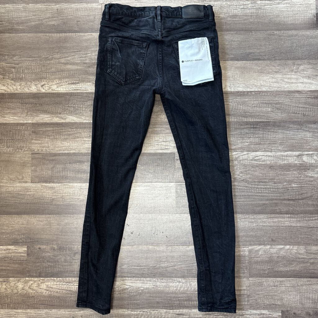 Purple Jean Plain Black