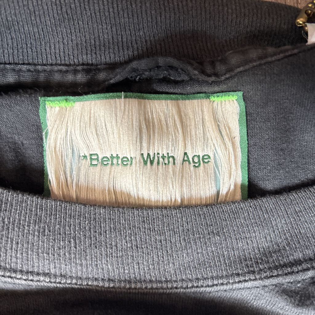 Better With Age Tshirt Grey Black Power (NEW)
