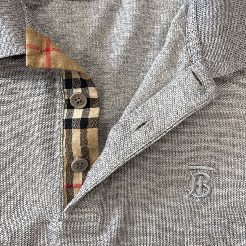 Burberry collar shirt grey