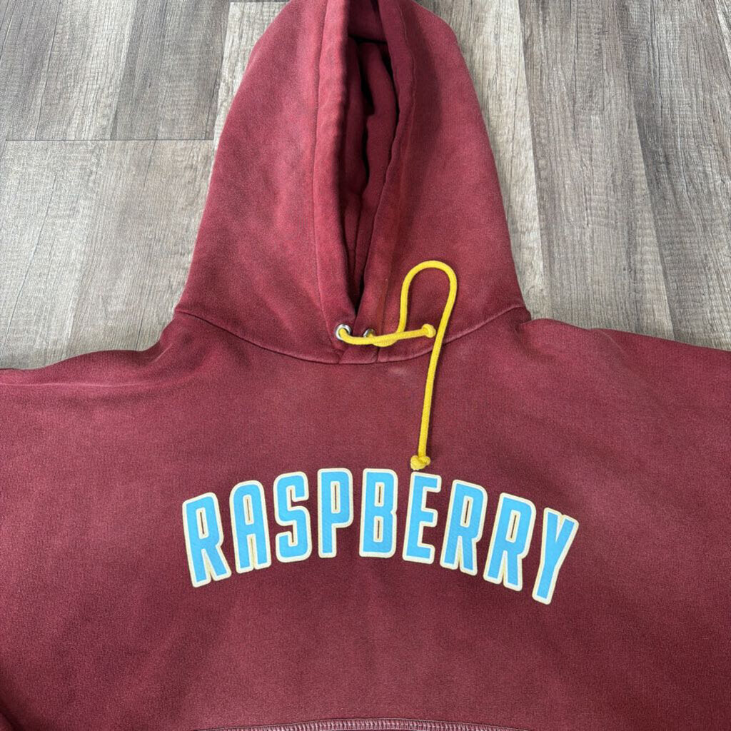 Rasperry hills hoodie burgundy blue