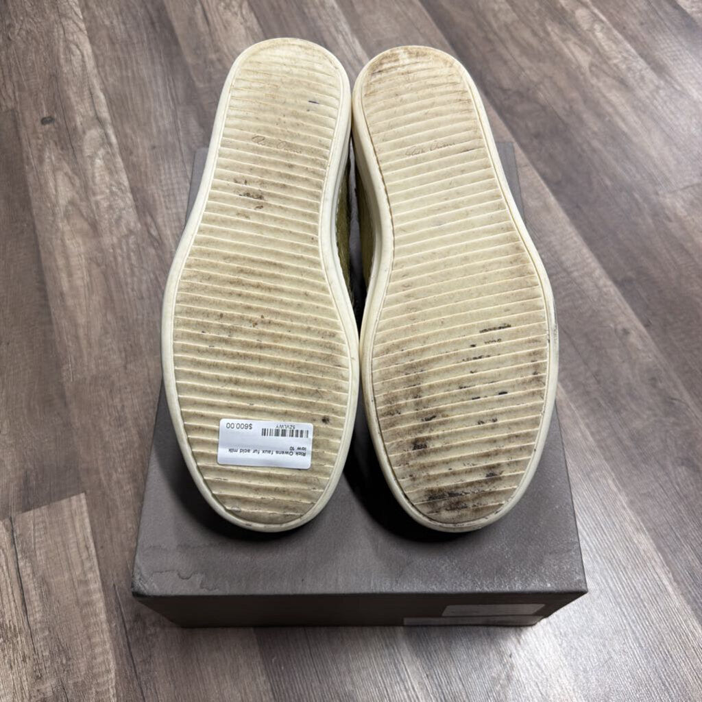Rick Owens faux fur acid milk low