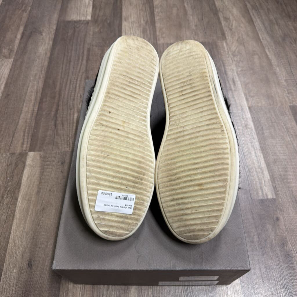 Rick Owens faux fur black low