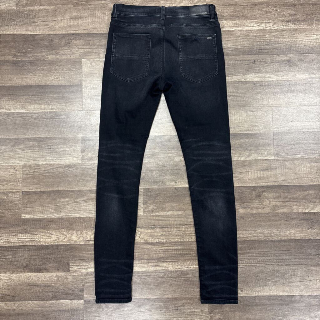 Amiri Jean Black Brown Paisley