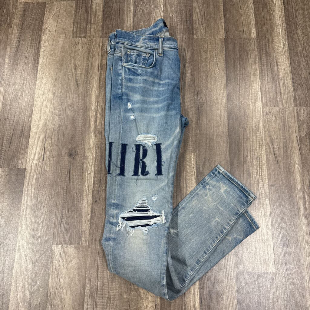 Amiri Mx1 Oblique Denim Patch