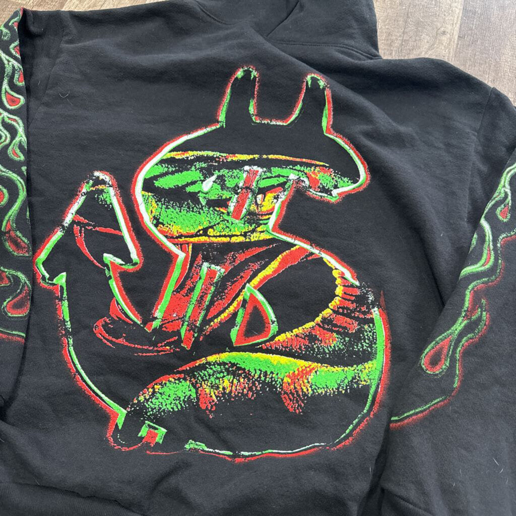 Saints logo hoodie green red yellow