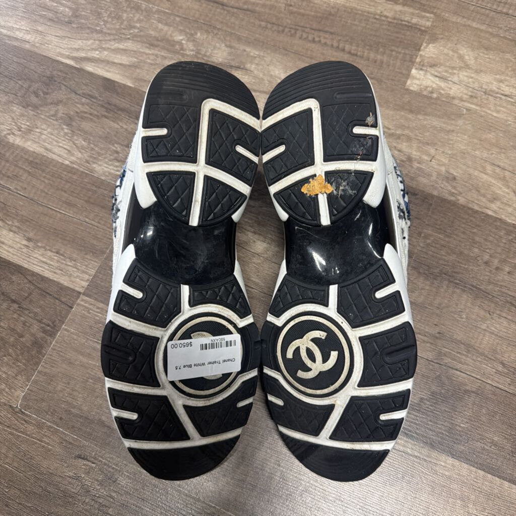 Chanel Trainer White Blue