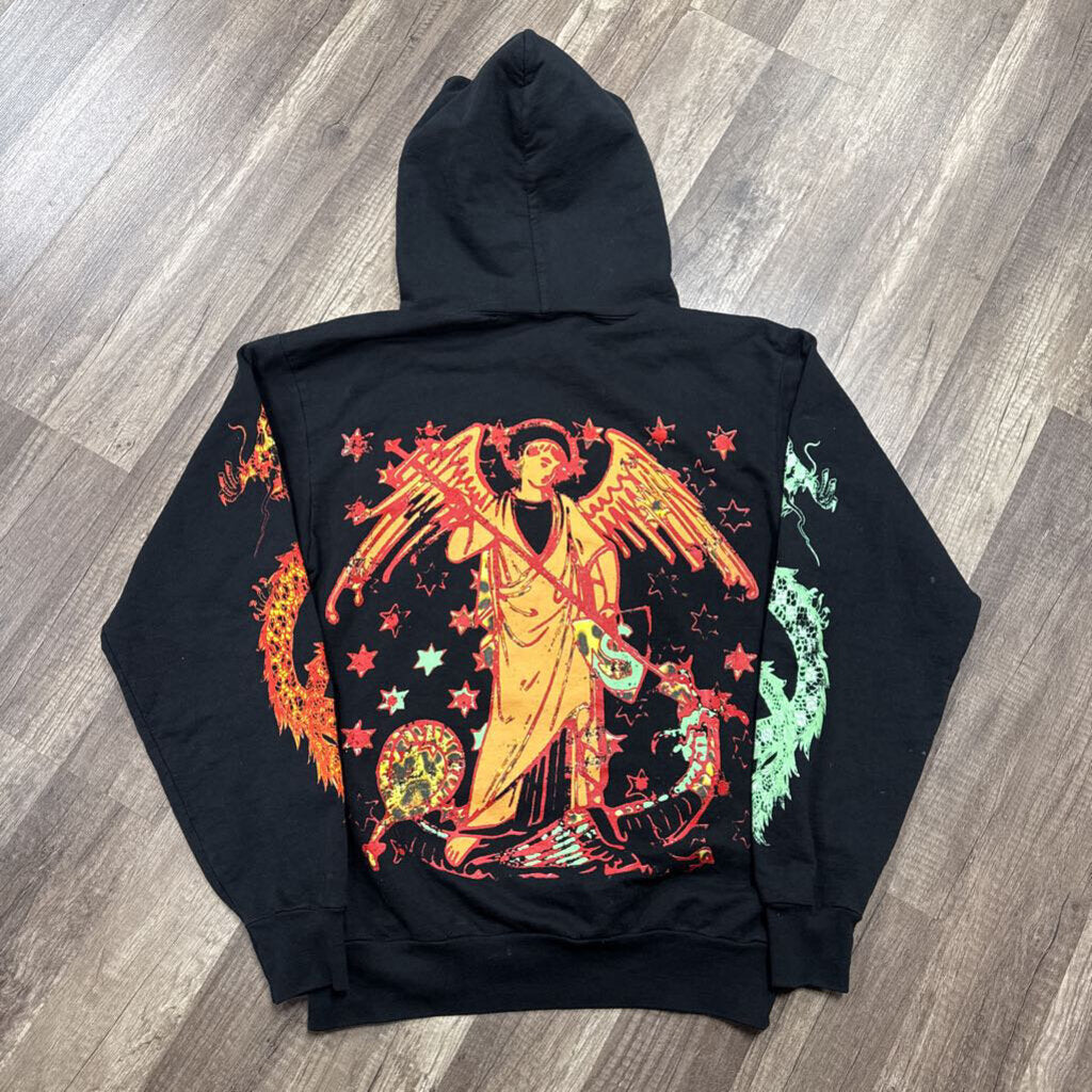 Saints dying breed skull heart hoodie black