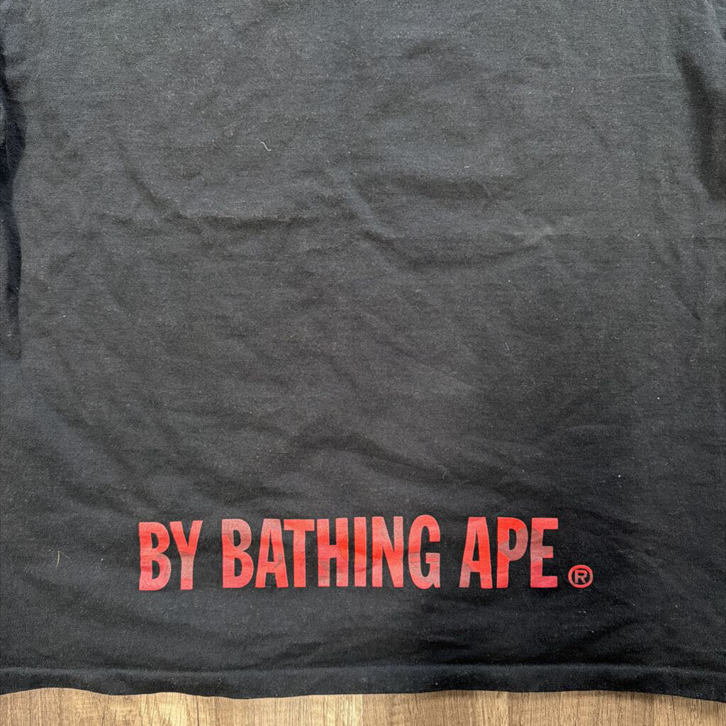 Bape Black Red Head Camo Tee