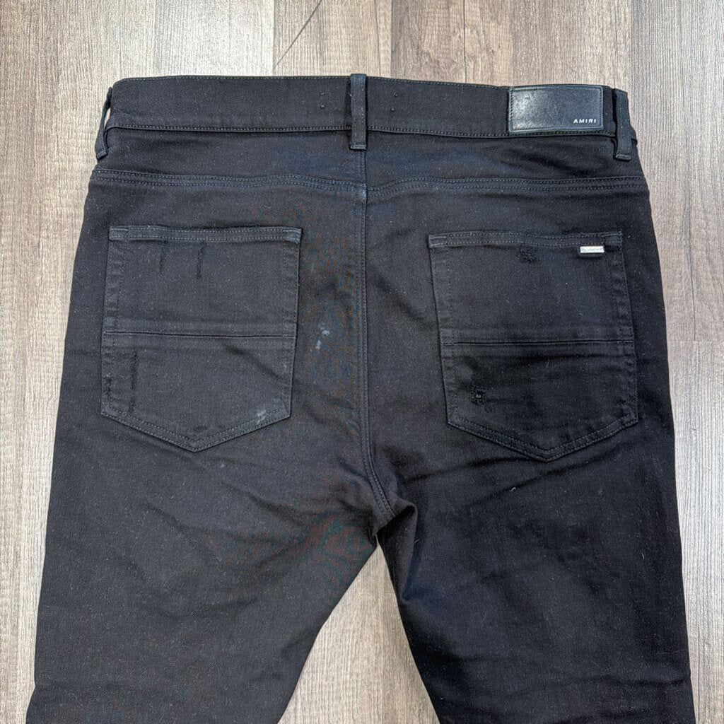Amiri MX-1 Black Leather Patch