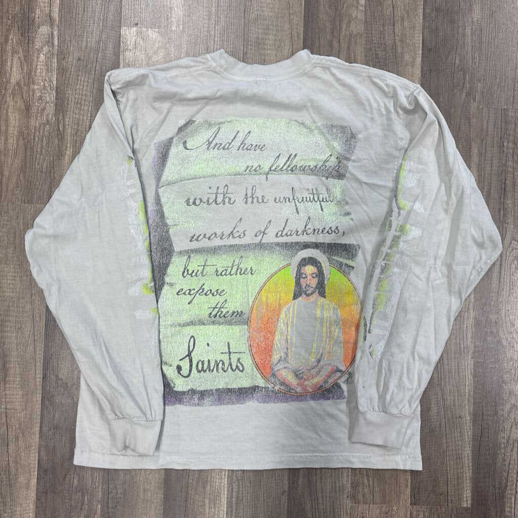 Saints multi color logo L/S shirt