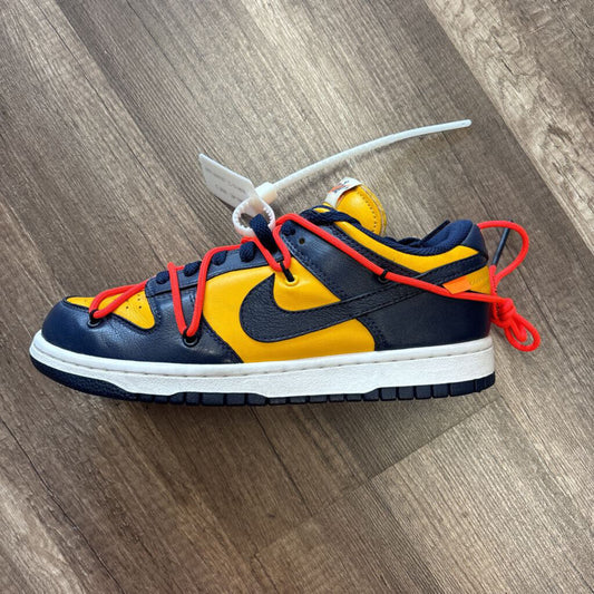 nike dunk off white michigan