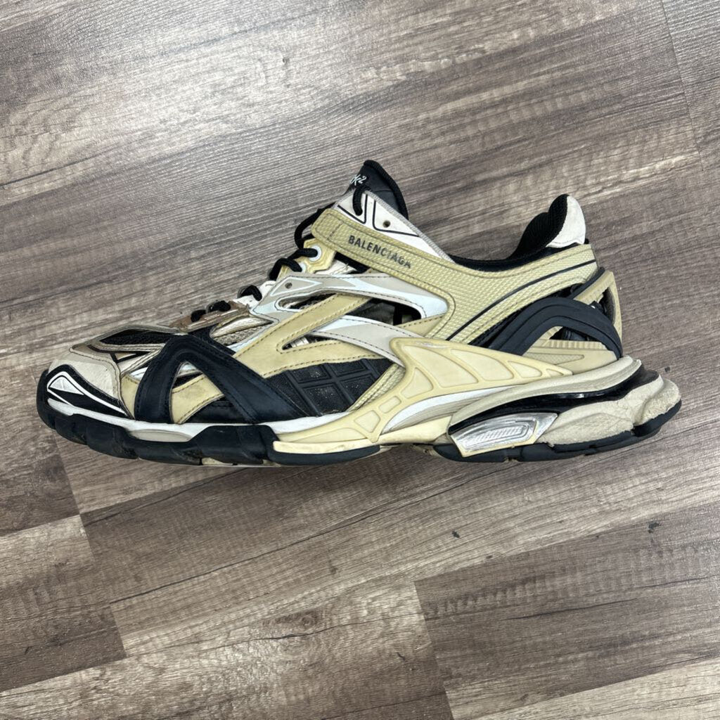 balenciaga track 2 gold cream