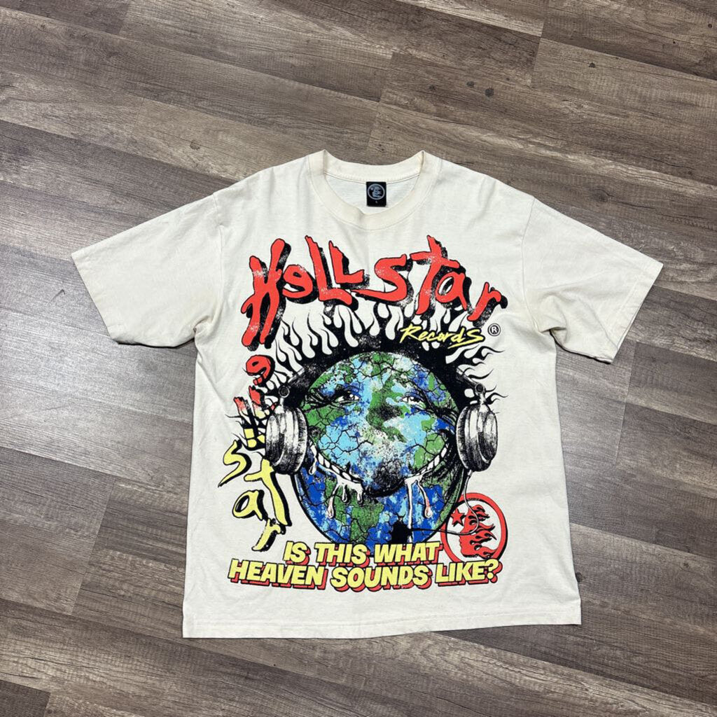 Hellstar records shirt red cream