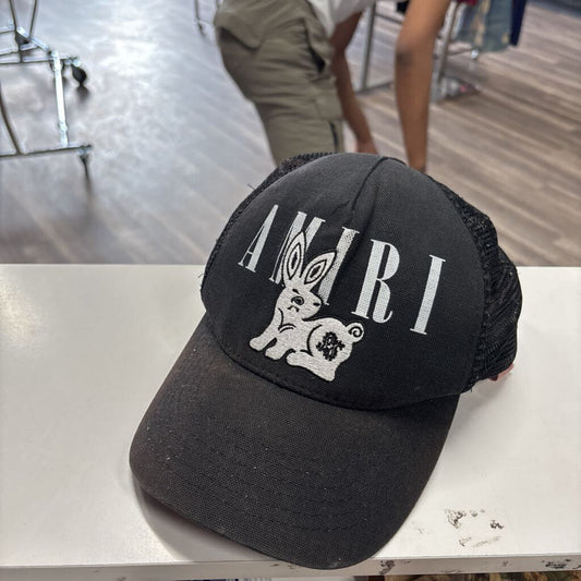 Amiri hat black Playboy logo