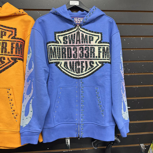 Murd333r.FM hoodie Blue