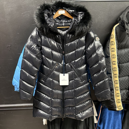 Moncler coat black woman's