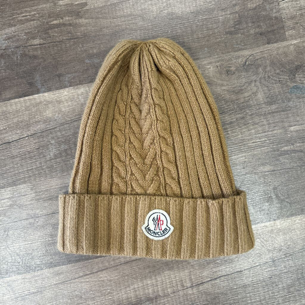 Moncler Beanie Brown Knit