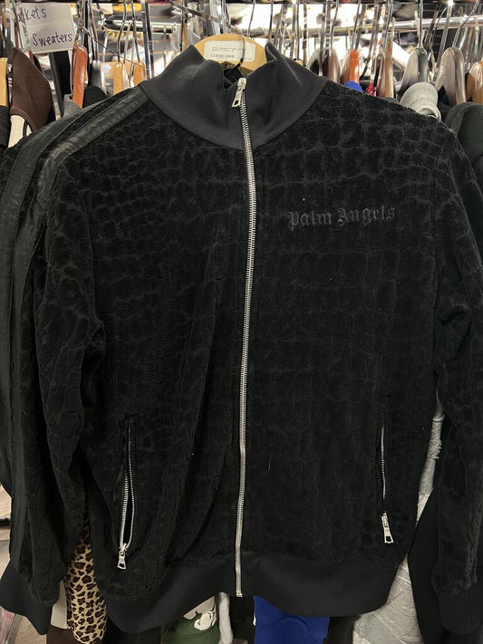 Palm Angels Track Jacket Black Texture