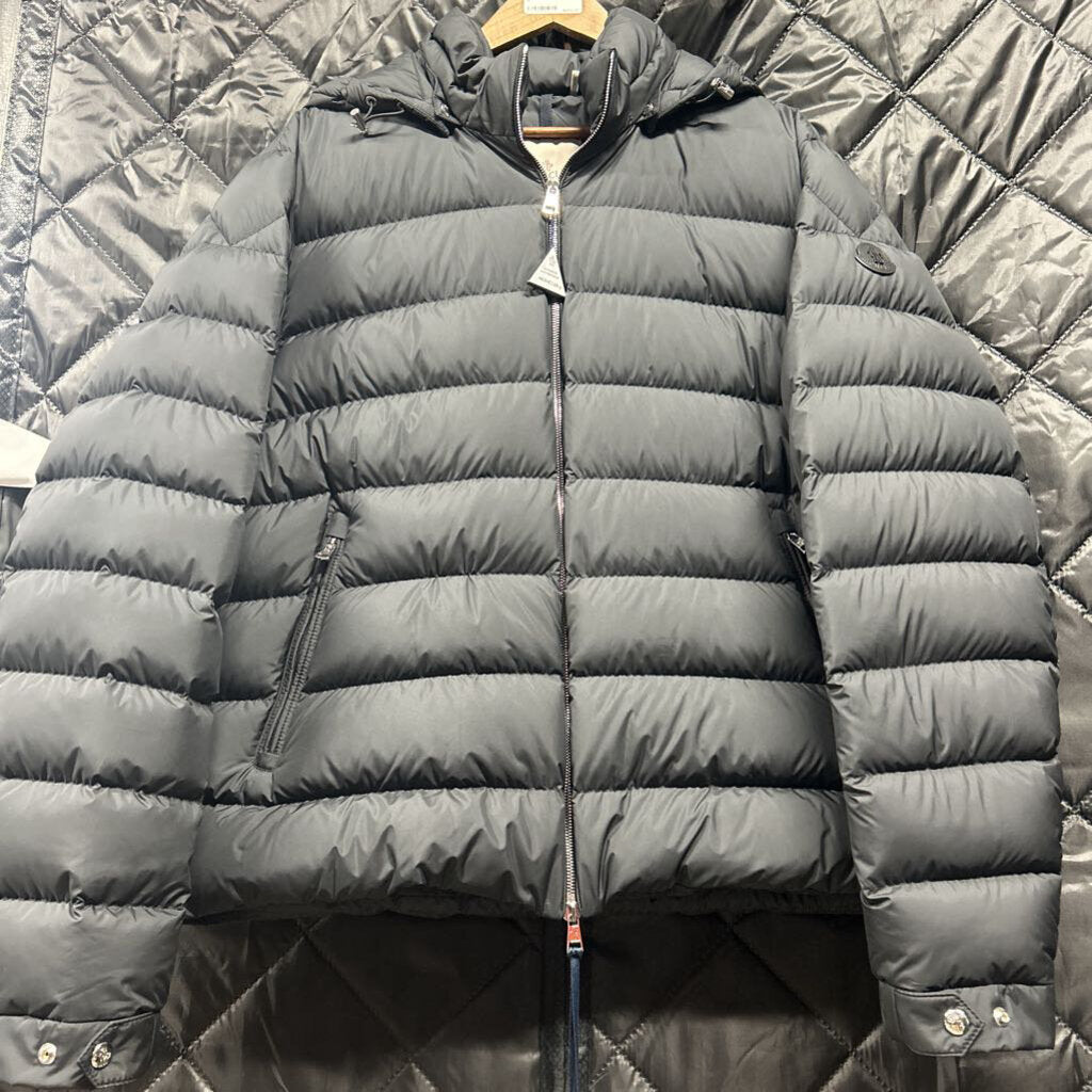 Moncler matte black giubbotto