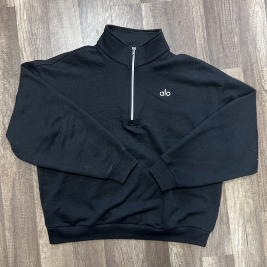 Alo Half Zip Black sweatsuit