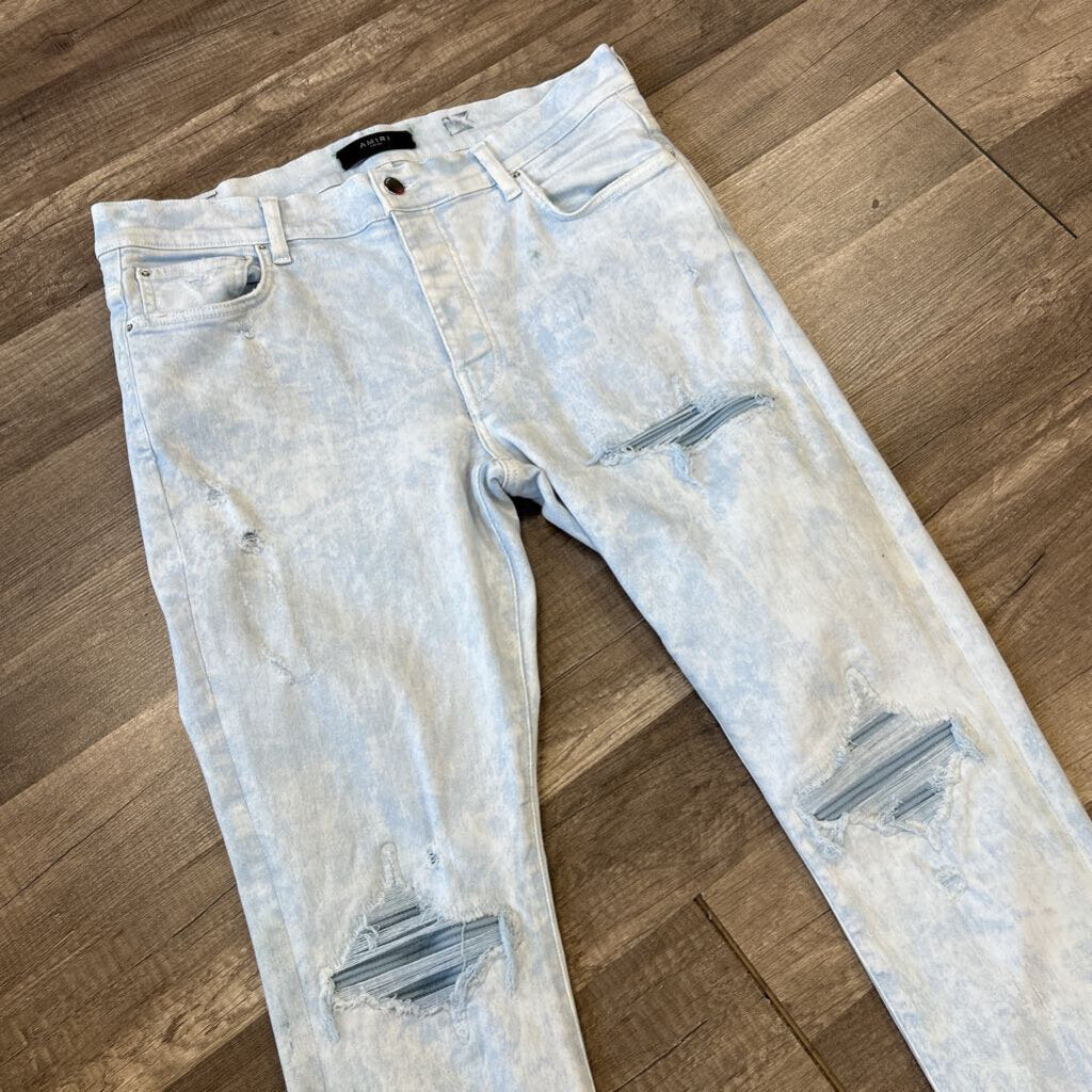 Amiri Jean mx1 light blue stone wash