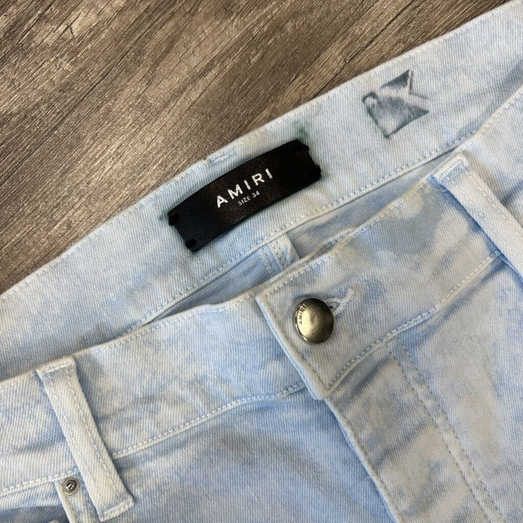 Amiri Jean mx1 light blue stone wash