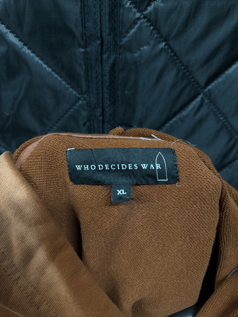 Who Decides War Hoodie Flame Glass Brown