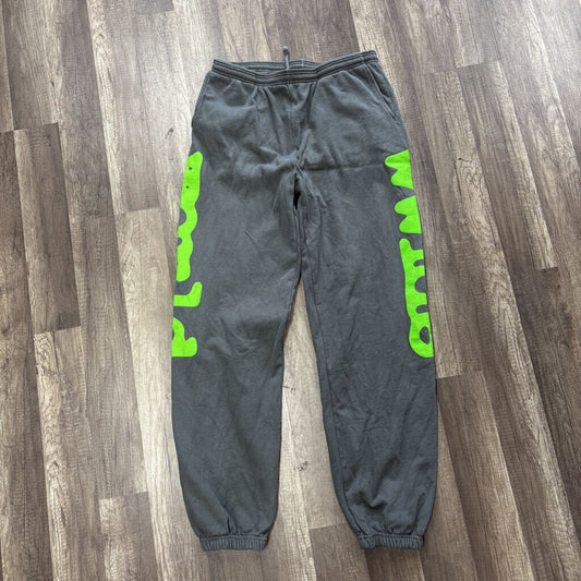 Sp5der sweatpants grey green