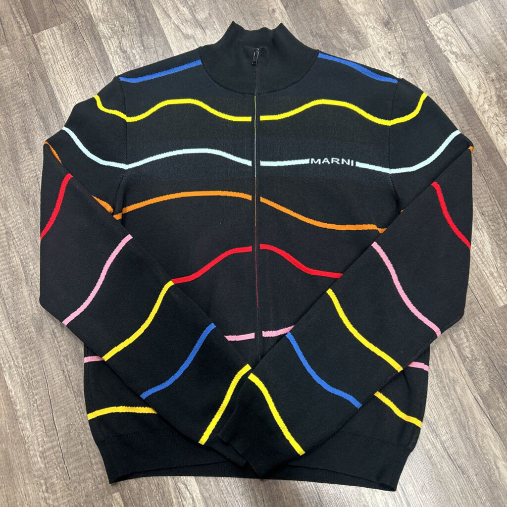Marni zip up black multicolor