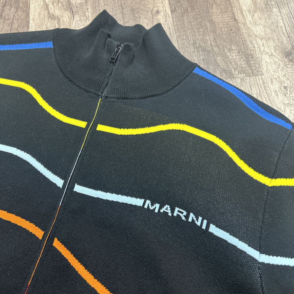 Marni zip up black multicolor