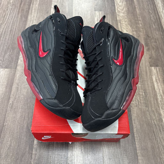 nike air max uptempo red black