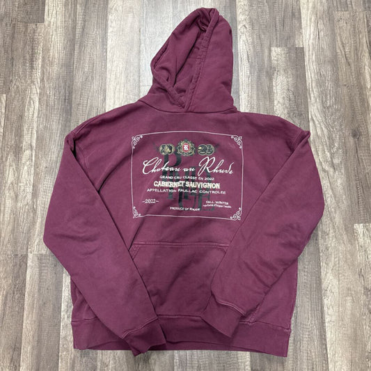 Rhude Burgundy Cabernet Sauvignon hoodie