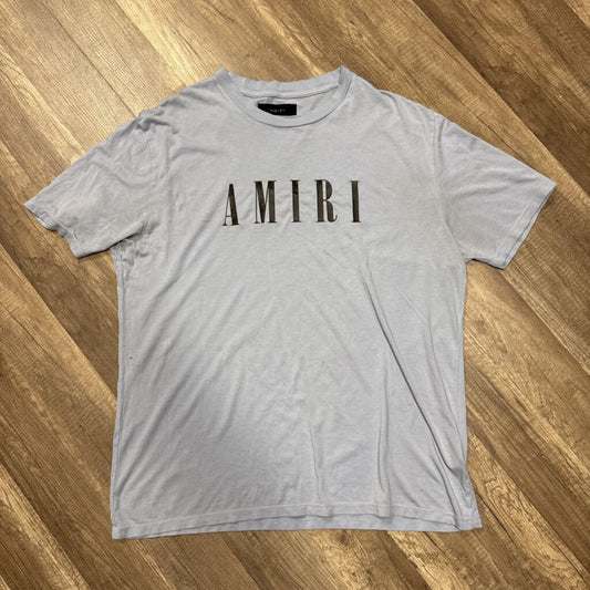 Amiri Logo T-shirt Blue